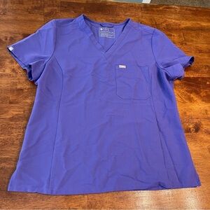 Figs purple v neck top size XXL PO# 3008